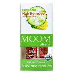 MOOM Organic Sugar Wax Kit for Hair Removal for Body & Bikini (3 oz.)
